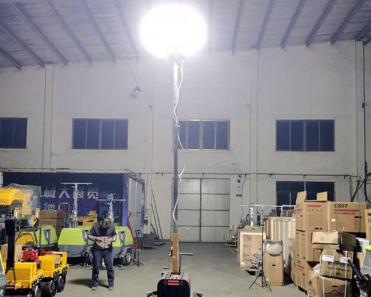 7米、9米手推式 拖車式移動照明燈車安裝使用方法